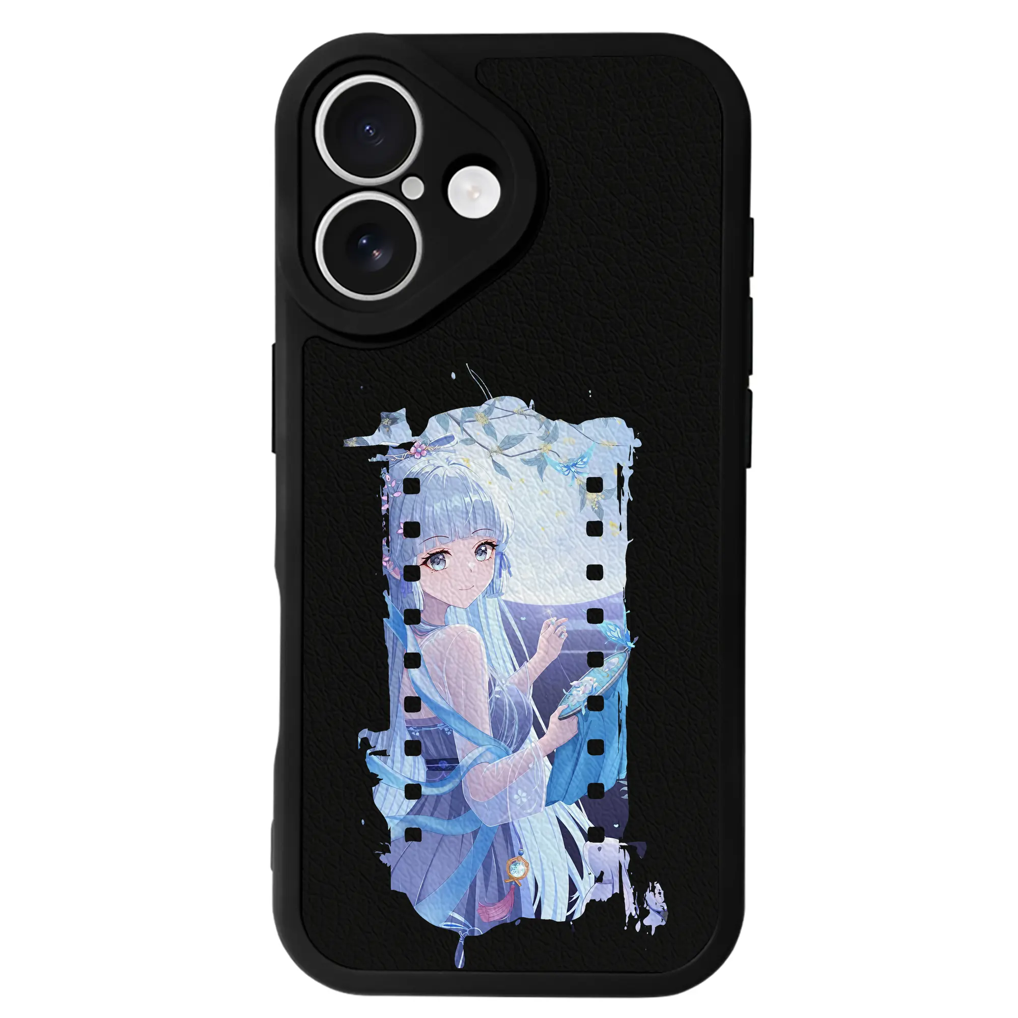 原 神 グッズ 神里綾華 - IPhone 16シリーズ対応 ・ シリコンスマホケース ・ レザー調 ・ 高精度フィット ・ 耐衝撃 ・ ワイヤレス充電対応 ・ 精密カット